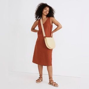 Madewell (new with tags!) women’s linen blend sleeveless midi dress, size large